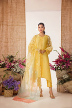Load image into Gallery viewer, Daffodil Yellow Raw Silk