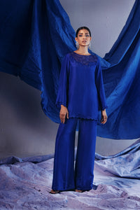 Sapphire Luxe Rawsilk