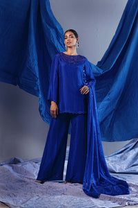 Sapphire Luxe Rawsilk