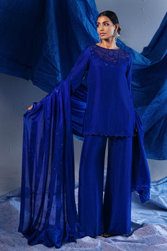 Sapphire Luxe Rawsilk