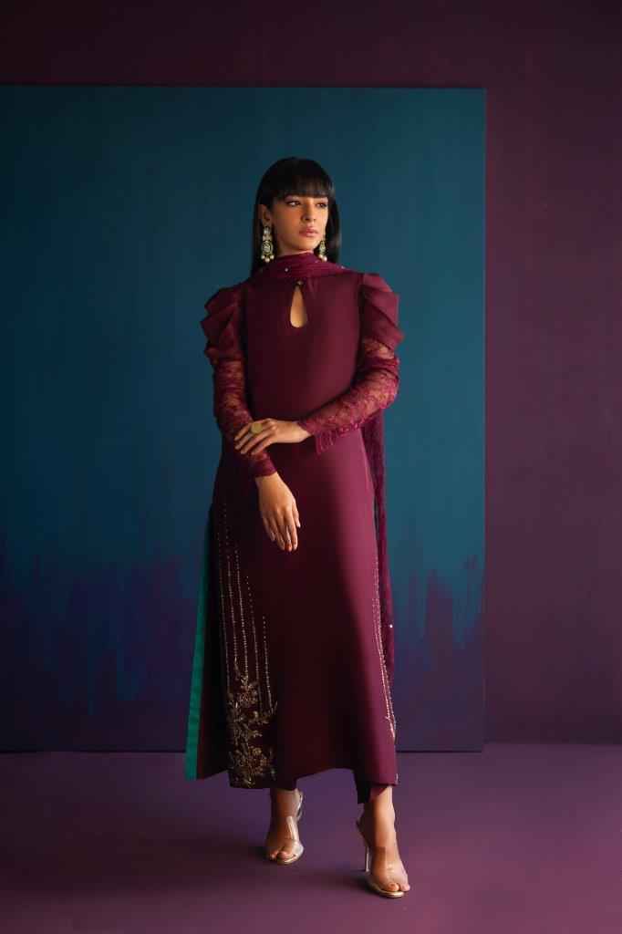 Burgundy Rawsilk