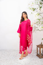 Load image into Gallery viewer, Hot Pink Raw Silk Suit