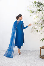 Load image into Gallery viewer, Ultramarine Blue Raw Silk Suit