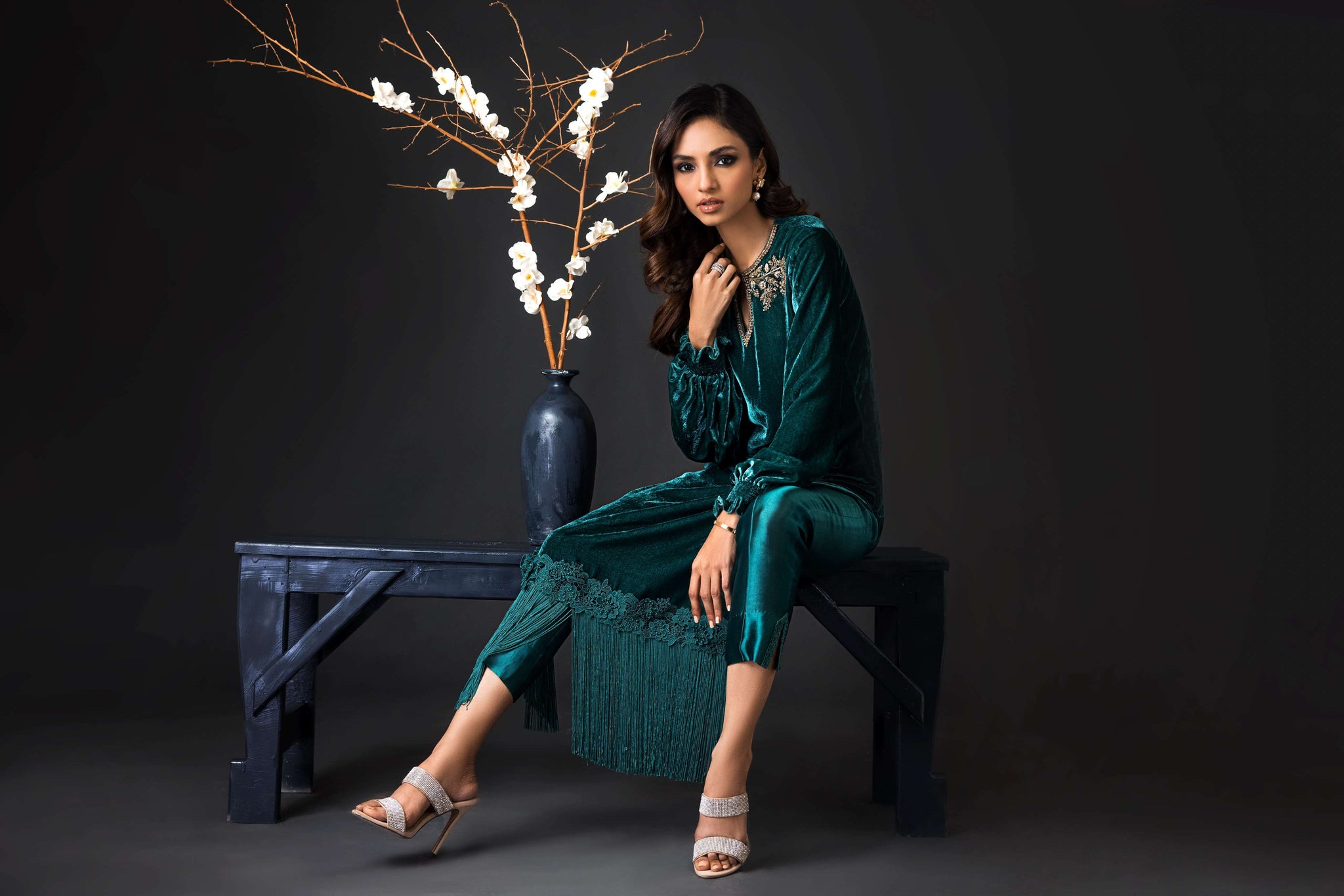 Jade Velvet - Anam Akhlaq - Suit â anamakhlaq