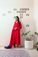 Load image into Gallery viewer, Deep Red khaadi net Suit