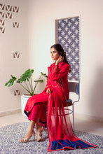 Load image into Gallery viewer, Deep Red khaadi net Suit