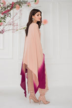 Load image into Gallery viewer, Tea Pink &amp; magenta Shaded tunic with Hand work Culottes