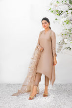 Load image into Gallery viewer, Warm Beige Raw Silk Suit