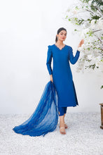 Load image into Gallery viewer, Ultramarine Blue Raw Silk Suit